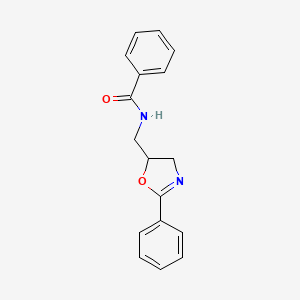 N-[(2-Phenyl-4,5-dihydro-1,3-oxazol-5-yl)methyl]benzamide