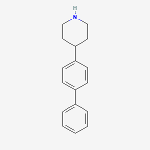 molecular formula C17H19N B1289365 4-Biphenyl-4-yl-piperidine CAS No. 143867-44-1