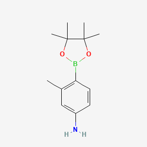 molecular formula C13H20BNO2 B1289380 3-Methyl-4-(4,4,5,5-tetramethyl-1,3,2-dioxaborolan-2-yl)aniline CAS No. 631911-01-8