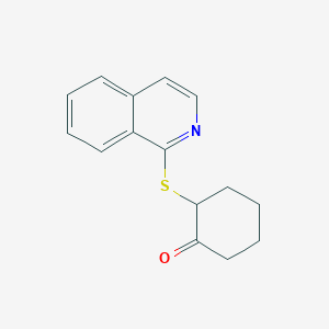 Cyclohexanone, 2-(1-isoquinolinylthio)-