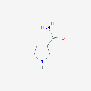molecular formula C5H10N2O B1289381 Pyrrolidine-3-carboxamide CAS No. 471254-10-1