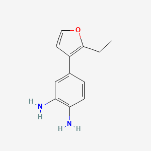 4-(2-Ethylfuran-3-yl)benzene-1,2-diamine