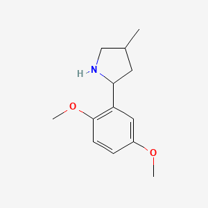 2-(2,5-Dimethoxyphenyl)-4-methylpyrrolidine