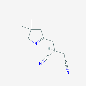 2-[(3,3-Dimethyl-3,4-dihydro-2H-pyrrol-5-yl)methyl]butanedinitrile