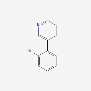 molecular formula C11H8BrN B1289391 3-(2-溴苯基)吡啶 CAS No. 847264-30-6