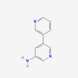 molecular formula C10H9N3 B1289392 [3,3'-Bipyridin]-5-amine CAS No. 756809-59-3