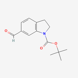 molecular formula C14H17NO3 B1289399 tert-Butyl 6-formylindoline-1-carboxylate CAS No. 391668-75-0