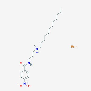 molecular formula C24H42BrN3O3 B012894 3-(p-Nitrobenzamido)propyl-dimethyl-dodecyl ammonium bromide CAS No. 102571-26-6