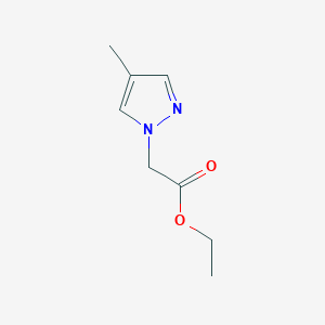 molecular formula C8H12N2O2 B1289402 ethyl (4-methyl-1H-pyrazol-1-yl)acetate CAS No. 1179961-81-9
