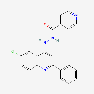 2-Phenyl-4-isonicotinyl-hydrazino-6-chloro-quinoline