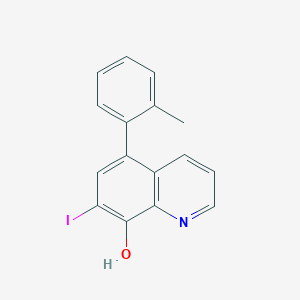 7-Iodo-5-(2-methylphenyl)quinolin-8-ol