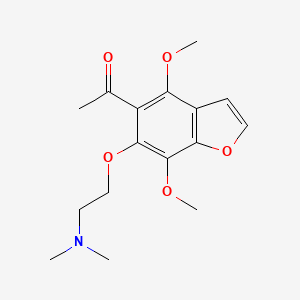 1-(6-(2-(Dimethylamino)ethoxy)-4,7-dimethoxy-5-benzofuryl)ethan-1-one