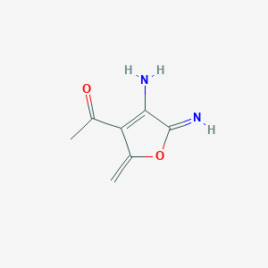 2-Imino-3-amino-4-acetyl-5-methylene-2,5-dihydrofuran