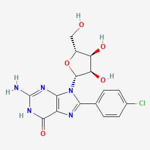 8-(4-Chlorophenyl)guanosine