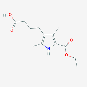 4-[5-(Ethoxycarbonyl)-2,4-dimethyl-1h-pyrrol-3-yl]butanoic acid