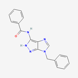 N-(6-Benzyl-2,6-dihydroimidazo[4,5-c]pyrazol-3-yl)benzamide