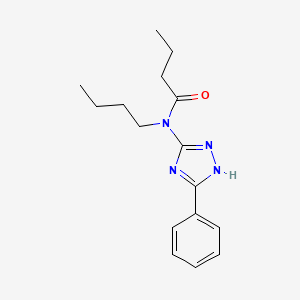 N-Butyl-N-(5-phenyl-1H-1,2,4-triazol-3-yl)butanamide