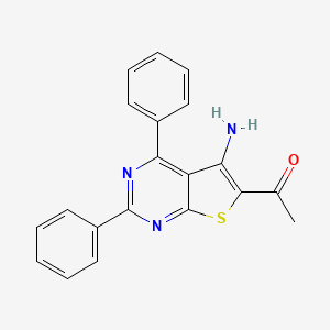 1-(5-Amino-2,4-diphenylthieno[2,3-d]pyrimidin-6-yl)ethanone