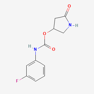 5-Oxopyrrolidin-3-yl (3-fluorophenyl)carbamate