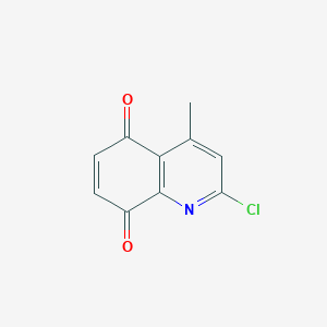 molecular formula C10H6ClNO2 B12894253 5,8-Quinolinedione, 2-chloro-4-methyl- CAS No. 101402-58-8