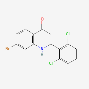 7-Bromo-2-(2,6-dichlorophenyl)-2,3-dihydroquinolin-4(1H)-one