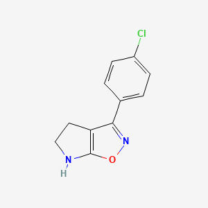 3-(4-Chlorophenyl)-5,6-dihydro-4H-pyrrolo[3,2-d]isoxazole