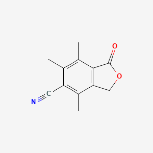 4,6,7-Trimethyl-1-oxo-1,3-dihydro-2-benzofuran-5-carbonitrile