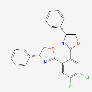 (4R,4'R)-2,2'-(4,5-Dichloro-1,2-phenylene)bis(4-phenyl-4,5-dihydrooxazole)