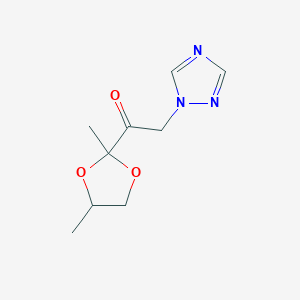 1-(2,4-Dimethyl-1,3-dioxolan-2-yl)-2-(1H-1,2,4-triazol-1-yl)ethan-1-one