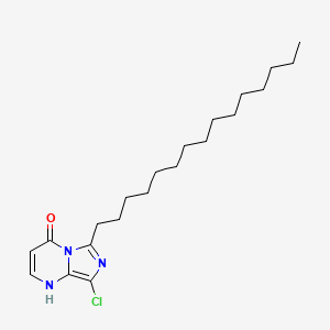 8-Chloro-6-pentadecylimidazo[1,5-a]pyrimidin-4(1H)-one