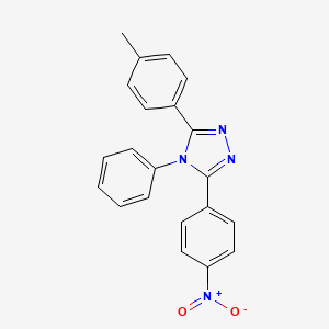 3-(4-Methylphenyl)-5-(4-nitrophenyl)-4-phenyl-4H-1,2,4-triazole