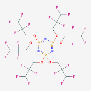 molecular formula C18H18F24N3O6P3 B128946 六(2,2,3,3-四氟丙氧基)环三聚磷腈 CAS No. 58943-98-9