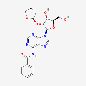 N-(9-((2R,3R,4R,5R)-4-Hydroxy-5-(hydroxymethyl)-3-(((R)-tetrahydrofuran-2-yl)oxy)tetrahydrofuran-2-yl)-9H-purin-6-yl)benzamide