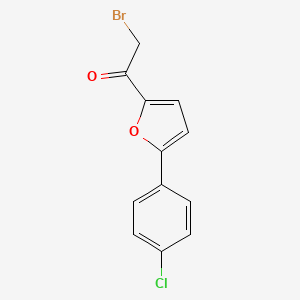 B12894631 2-Bromo-1-[5-(4-chlorophenyl)furan-2-yl]ethan-1-one CAS No. 39170-34-8