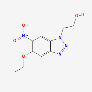 1H-Benzotriazole-1-ethanol, 5-ethoxy-6-nitro-