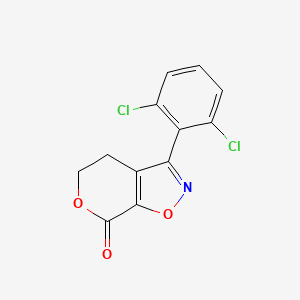 7H-Pyrano[4,3-d]isoxazol-7-one, 3-(2,6-dichlorophenyl)-4,5-dihydro-