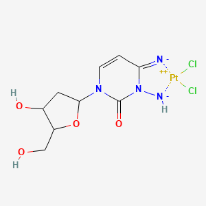 Platinum, (3-amino-2'-deoxycytidine-NN3,N4)dichloro-