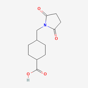 4-[(2,5-Dioxopyrrolidin-1-yl)methyl]cyclohexane-1-carboxylic acid