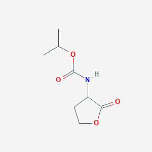 molecular formula C8H13NO4 B12894748 Isopropyl (2-oxotetrahydrofuran-3-yl)carbamate CAS No. 61546-62-1