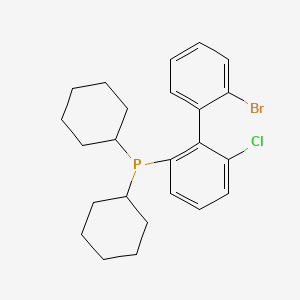 (2'-Bromo-6-chloro-[1,1'-biphenyl]-2-yl)dicyclohexylphosphine