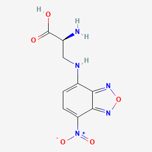 molecular formula C9H9N5O5 B12894790 3-[(7-Nitro-2,1,3-benzoxadiazol-4-yl)amino]-L-alanine CAS No. 180889-27-4