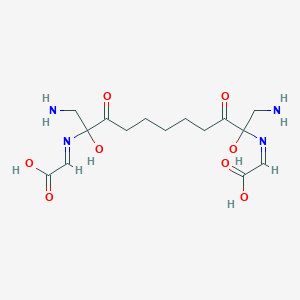 B128948 1,1'-(1,7-Dioxo-1,7-heptanediyl)bis(glycylglycine) CAS No. 143673-92-1