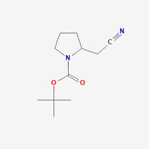 molecular formula C11H18N2O2 B1289481 Tert-butyl 2-(cyanomethyl)pyrrolidine-1-carboxylate CAS No. 1092352-11-8