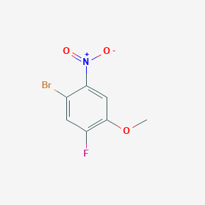 molecular formula C7H5BrFNO3 B1289492 1-Bromo-5-fluoro-4-methoxy-2-nitrobenzene CAS No. 661463-13-4