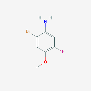 molecular formula C7H7BrFNO B1289495 2-Bromo-5-fluoro-4-methoxyaniline CAS No. 445441-58-7
