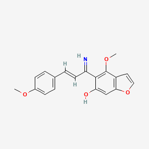 5-(1-Imino-3-(4-methoxyphenyl)allyl)-4-methoxybenzofuran-6-ol