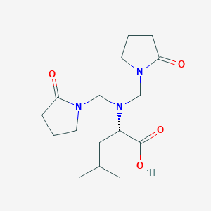 N,N-Bis[(2-oxopyrrolidin-1-yl)methyl]-L-leucine