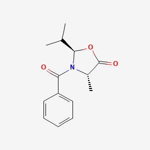 5-Oxazolidinone, 3-benzoyl-4-methyl-2-(1-methylethyl)-, (2R,4S)-