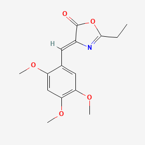 (4Z)-2-ethyl-4-[(2,4,5-trimethoxyphenyl)methylidene]-1,3-oxazol-5-one