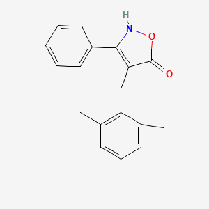 3-Phenyl-4-[(2,4,6-trimethylphenyl)methyl]-1,2-oxazol-5(2H)-one